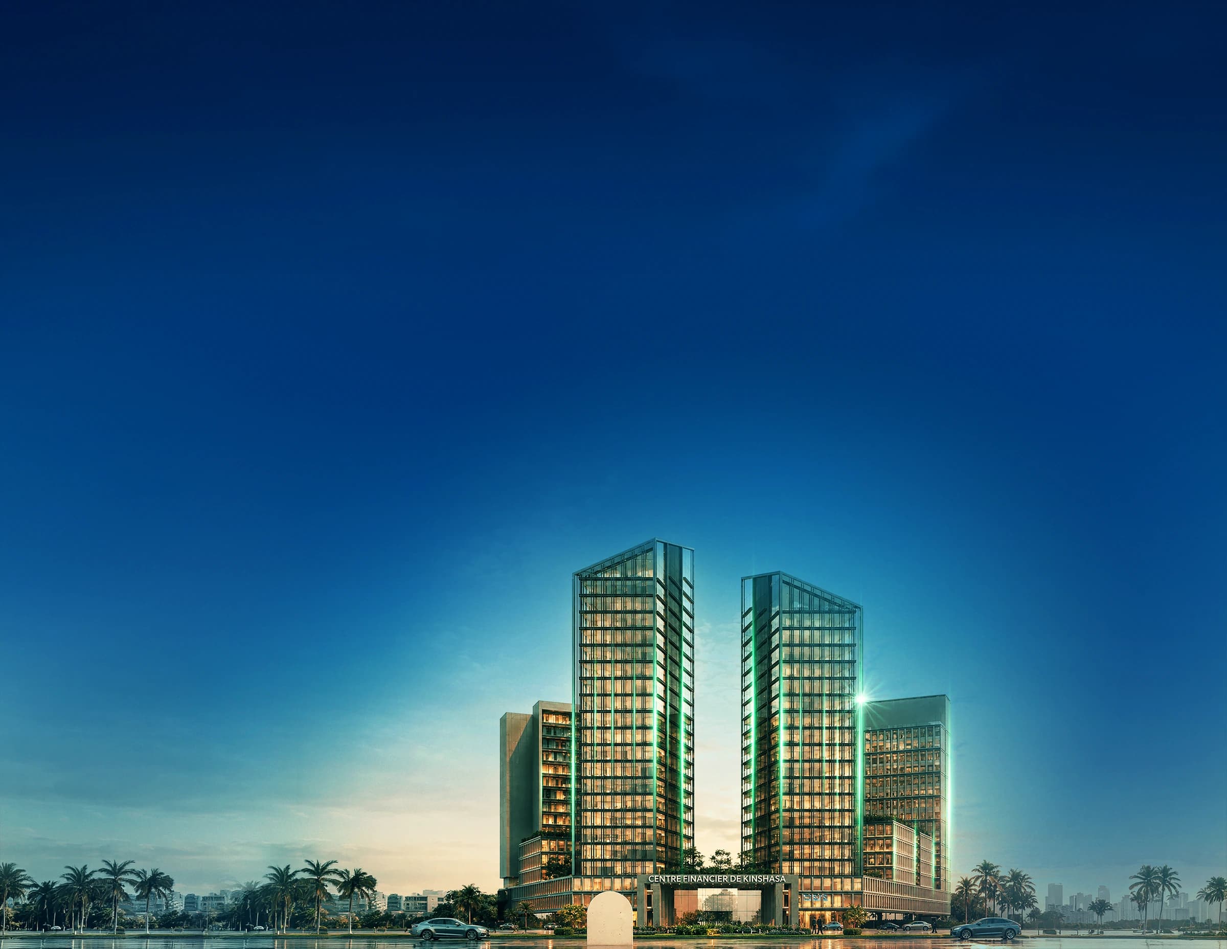 Le Centre financier de Kinshasa, lieu de la Table ronde internationale.